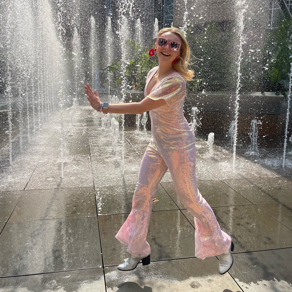 Nasty Gal Sparkly Jumpsuit